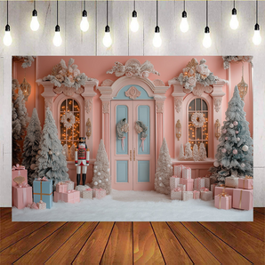 Mocsicka Pink Christmas Background