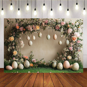 Mocsicka Plumeria Wreath Backdrop