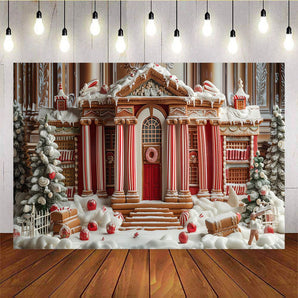 Mocsicka Christmas Candy House Dress Up Background