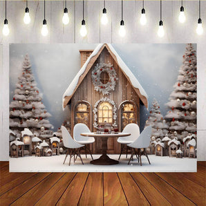 Mocsicka Christmas White Dinner Table Background