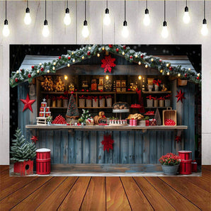 Mocsicka Christmas Grocery Store Background