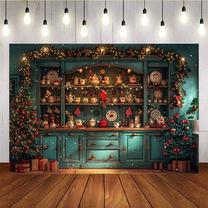 Mocsicka Christmas Kitchen Decoration Background