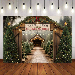 Mocsicka Farm Fresh Christmas Tree Background