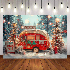 Mocsicka Santa Shop Here Christmas Background