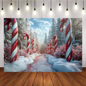 Mocsicka Christmas Candy Canes Background