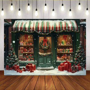 Mocsicka Christmas Gift Shop Background C