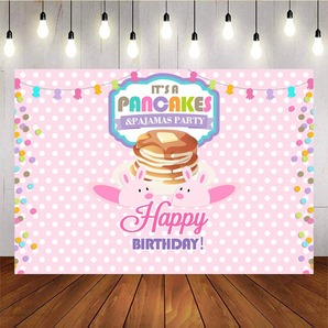 [Only Ship To U.S] Mocsicka It's a Pancakes Birthday Backdrops