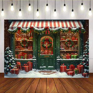 Mocsicka Christmas Gift Shop Background B