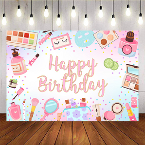 Mocsicka Cosmetics Collection Happy Birthday Backdrop