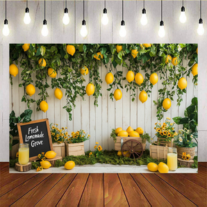 Mocsicka Spring Fresh Lemonade Grove Backdrop B