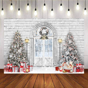 Mocsicka Christmas Tree Street Lights Decoration Background