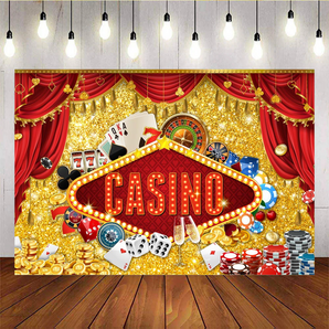 Mocsicka Casino Happy Birthday Backdrops