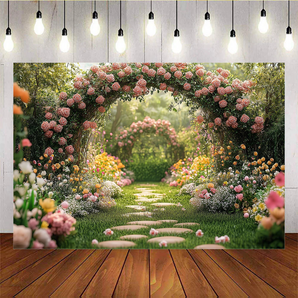 Mocsicka Beautiful And Mysterious Garden Backdrop A