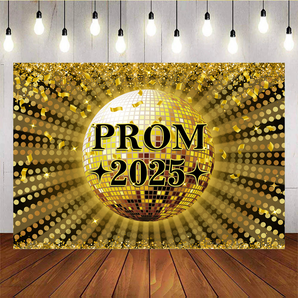 Mocsicka Mocsicka Golden Sphere PROM 2025 Backdrop