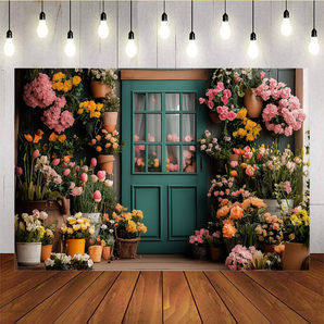 Mocsicka Spring Beauty Flower Shop Backdrop