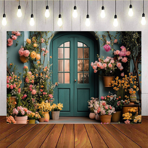 Mocsicka Spring Beauty Flower Shop Backdrop A