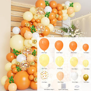 Mocsicka 121pcs Orange Latex Balloon Arch Set for Birthday Party Decoration