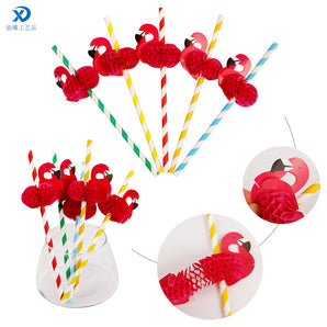Mocsicka 140PCS Fruit Cake Straws Toothpick Party Creative Decoration Accessories