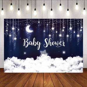 Mocsicka Starry Sky Glowing Stars and Moon Baby Shower Party Decoration Props-Mocsicka Party