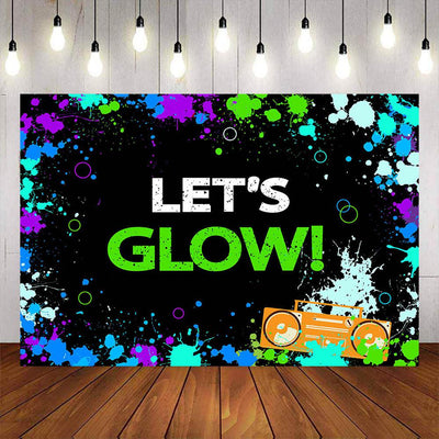 Welcome to 50th Birthday Party Prop Neon lights Las Vegas Theme Backdrop –  Mocsicka Party