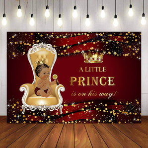 Mocsicka Little Prince Gold Crown Baby Shower Party Props-Mocsicka Party