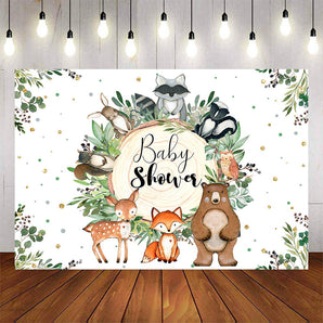 Mocsicka Little Animals Gold Dots Baby Shower Party Decor-Mocsicka Party