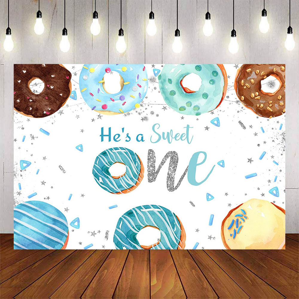 Mocsicka Sweet Donut Boy Birthday Party Background – Mocsicka Party