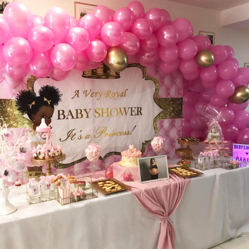 Mocsicka Royal Princess Baby Shower Backdrop Custom Newborn Backdrops ...