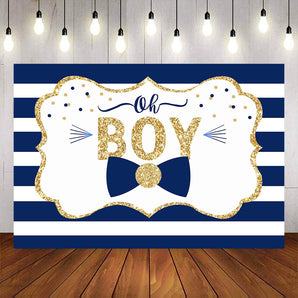 Mocsicka Stripes and Tie Boy Baby Shower Party Supplies-Mocsicka Party