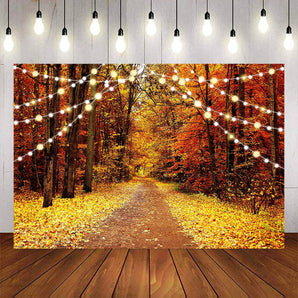 Mocsicka Maple Forest and Path Photo Backgrounds-Mocsicka Party