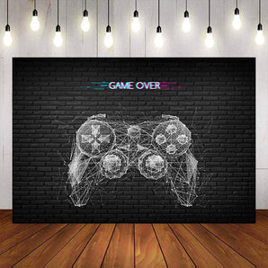 Mocsicka Game Console Happy Birthday Party Backgrounds-Mocsicka Party