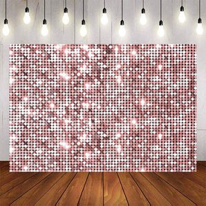 Mocsicka Pink Round Glitter Theme Party Photo Background-Mocsicka Party