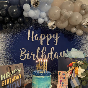 Mocsicka Sliver Dots Happy Birthday Blue Backgrounds-Mocsicka Party